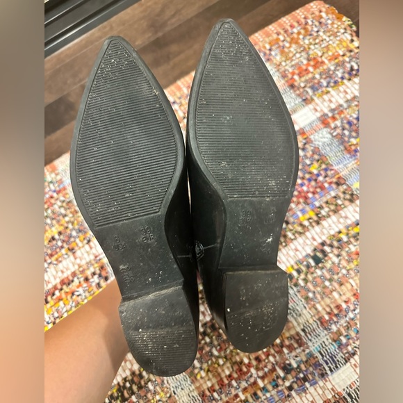 UNIQUE! Jefferey Campbell Black Pointed Toe Chelsea Rain Boots Size US8 - Picture 4 of 5